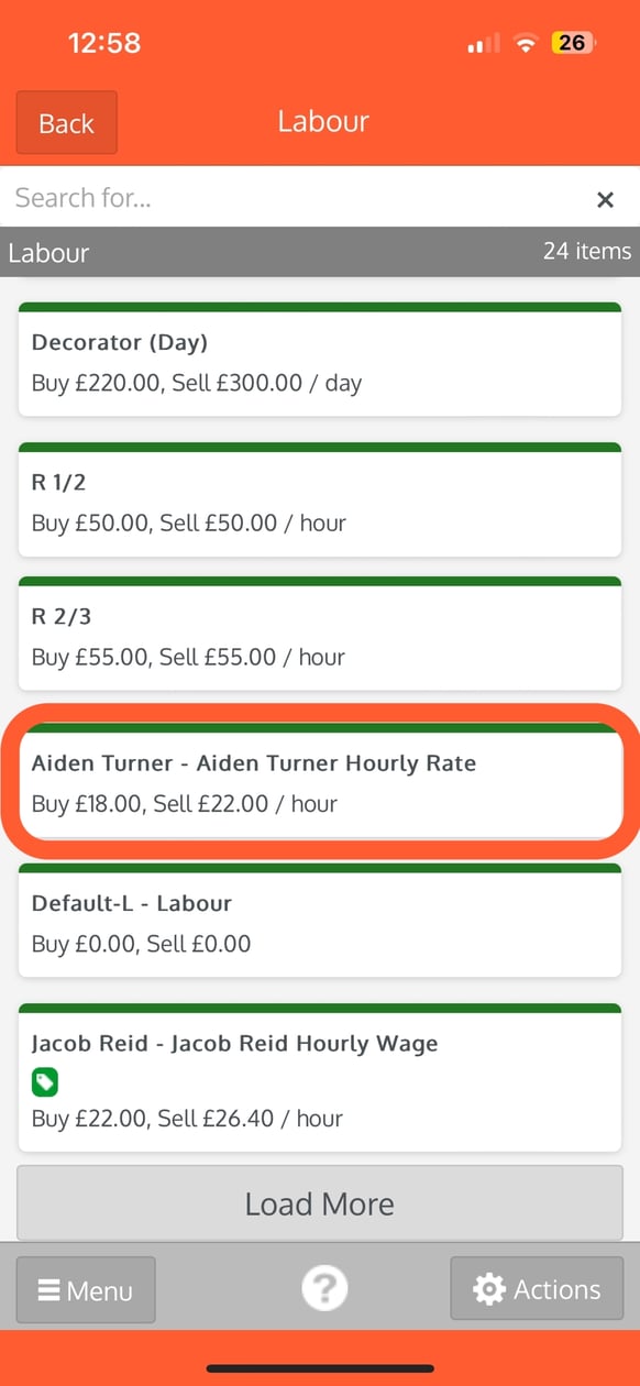 Addtime App Add time to Job and/or Task - Mobile